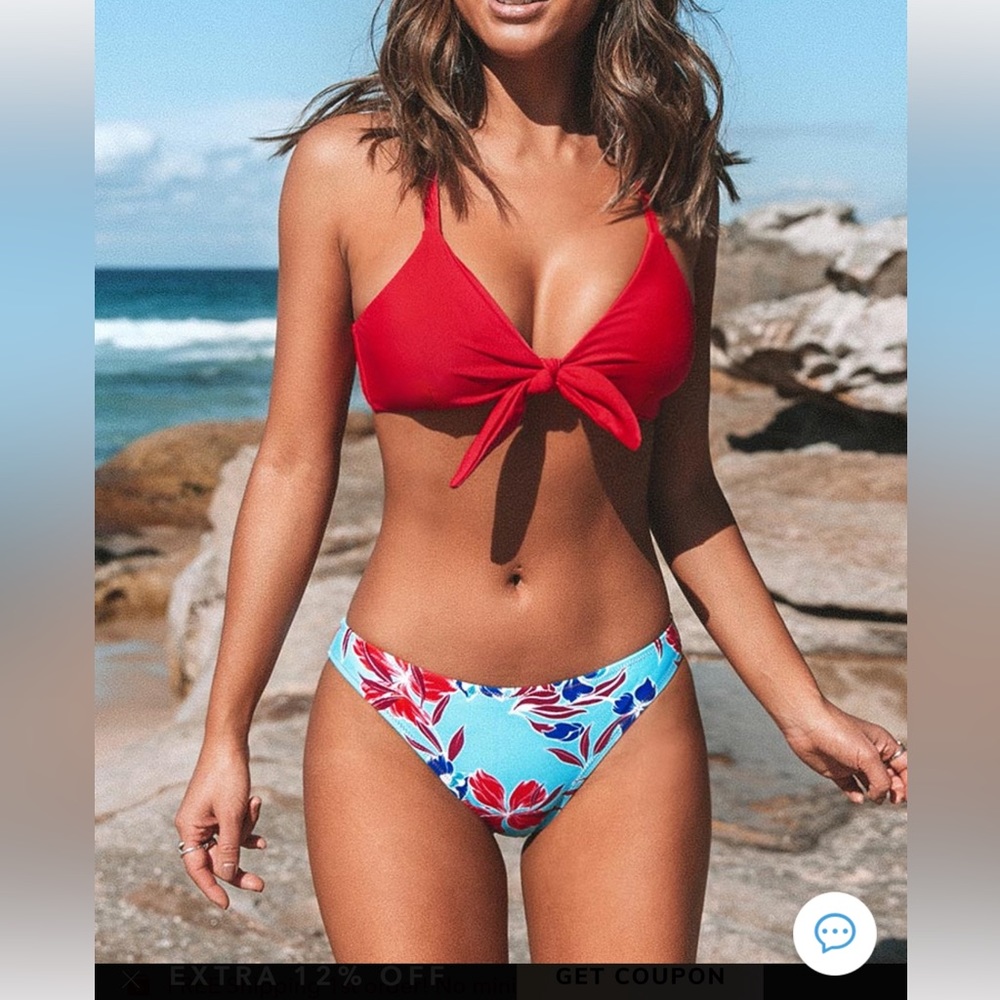 NWT Cupshe two piece bathing suit